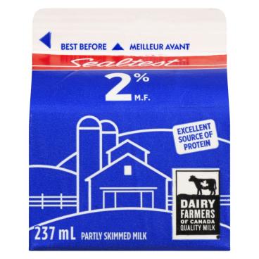 Sealtest Partly Skimmed Milk 2% M.F. 237ml