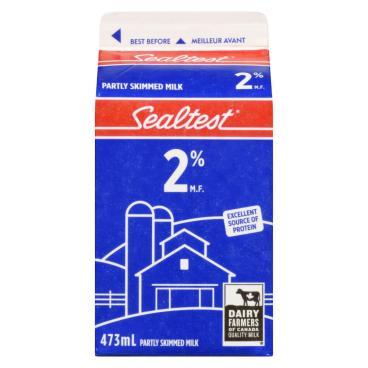 Sealtest Partly Skimmed Milk 2% M.F. 473ml