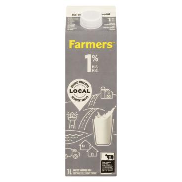 Farmers Partly Skimmed Milk 1% M.F. 1L