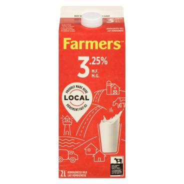 Farmers Homogenized Milk 3.25% M.F. 2L