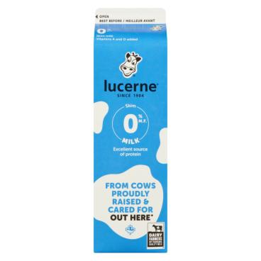 Lucerne Skim Milk 0% M.F. 1L