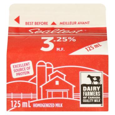 Sealtest Homogenized Milk 3.25% M.F. 125ml