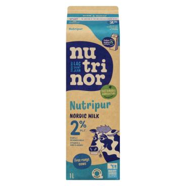 Nutrinor Nutripur Nordic Partly Skimmed Milk 2% M.F. 1L