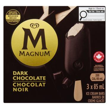 Magnum Dark Chocolate Ice Cream Bars 3x85ml