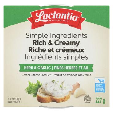 Lactantia Herb & Garlic Cream Cheese Product 227g