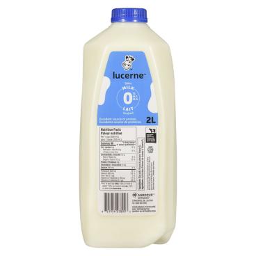 Lucerne Skim Milk 0% M.F. 2L
