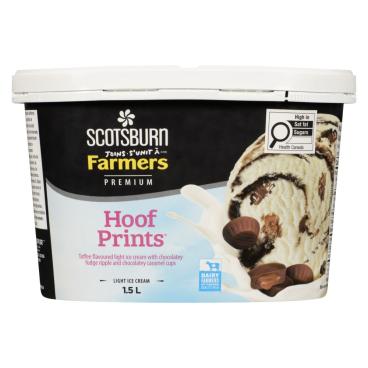 Scotsburn Joins Farmers Hoof Prints Premium Light Ice Cream 1.5L