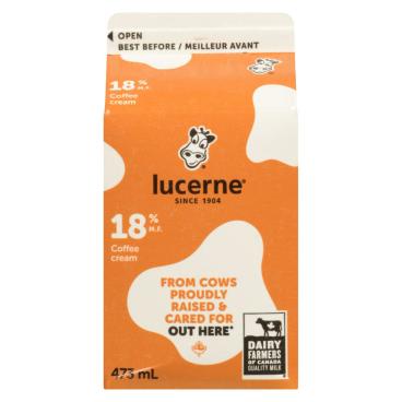 Lucerne Coffee Cream 18% M.F. 473ml