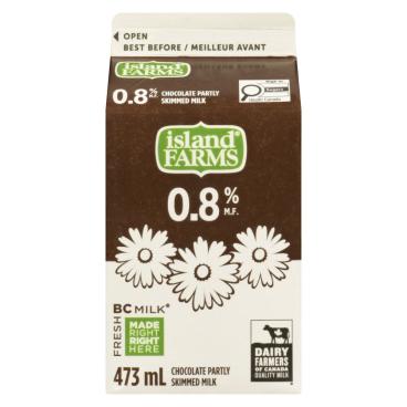 Island Farms Partly Skimmed Chocolate Milk 0.8% M.F. 473ml