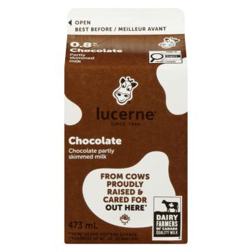 Lucerne Partly Skimmed Chocolate Milk 0.8% M.F. 473ml