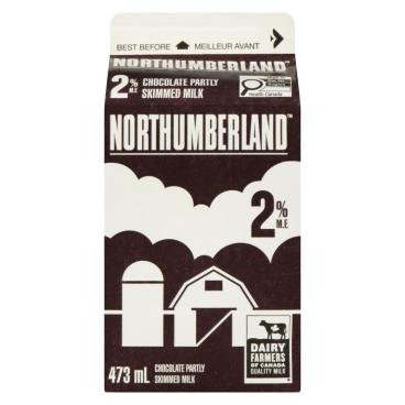 Northumberland Partly Skimmed Chocolate Milk 2% M.F. 473ml