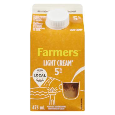 Farmers Light Cream 5% M.F. 473ml