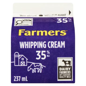 Farmers Whipping Cream 35% M.F. 237ml