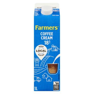 Farmers Coffee Cream 18% M.F. 1L