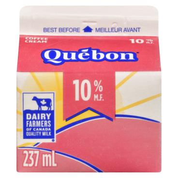 Québon Coffee Cream 10% M.F. 237ml