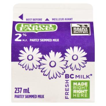 Island Farms Partly Skimmed Milk 2% M.F. 237ml