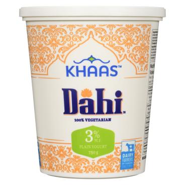 Khaas Dahi Dahi Yogurt Plain 3% M.F. 750G