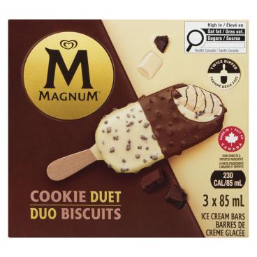 Magnum Cookie Duet Ice Cream Bars 3x85ml