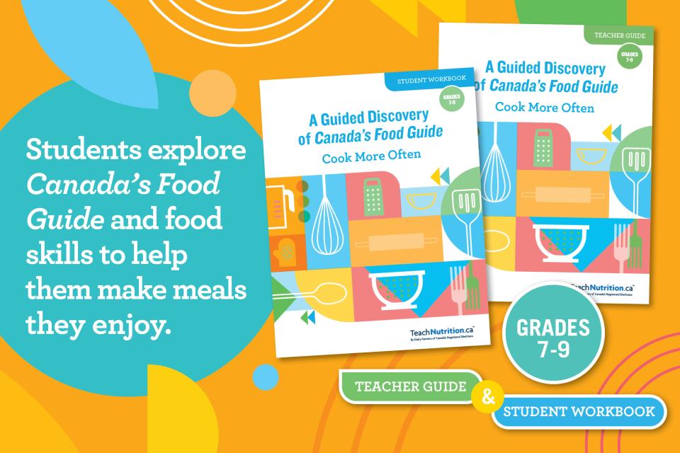 Students explore Canada's Food Guide and food skills to help make meals they enjoy