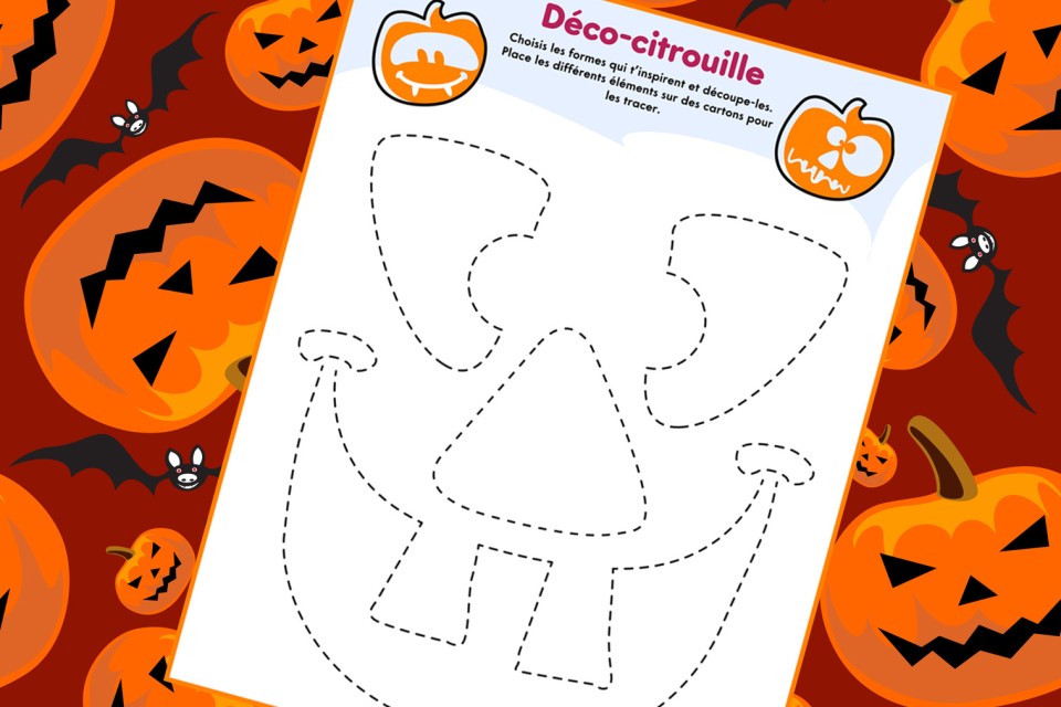 Fiche activité bricolage pour Halloween