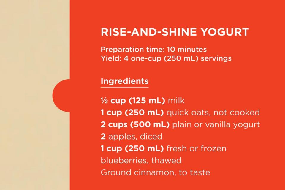 Rise-and-shine Yogurt-ingredients list