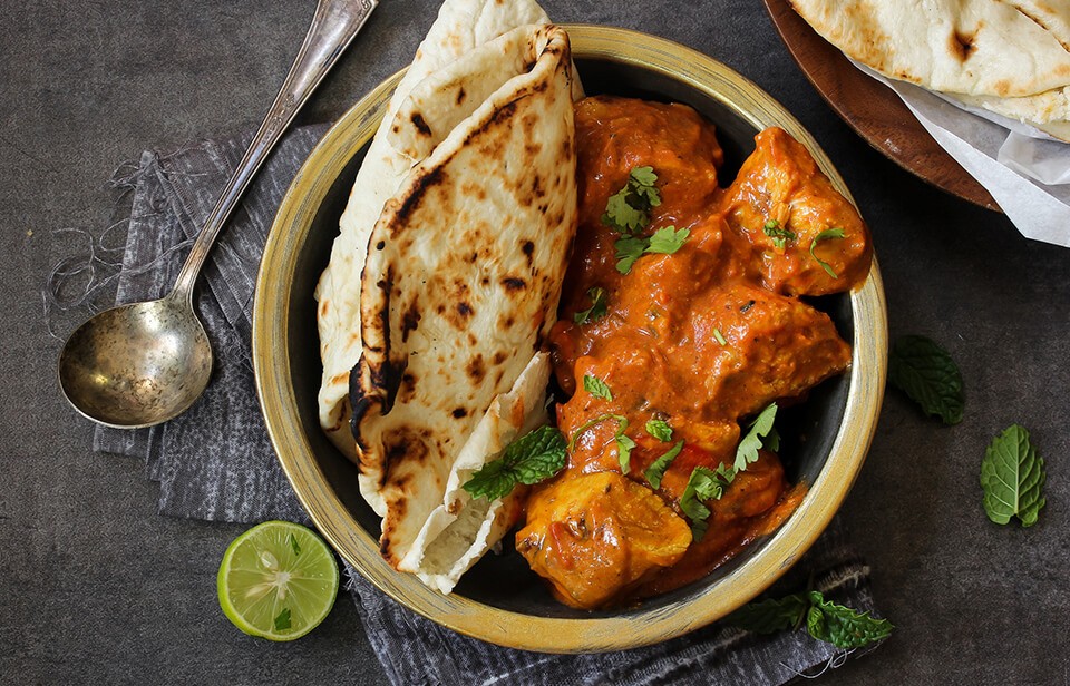 Homemade butter chicken