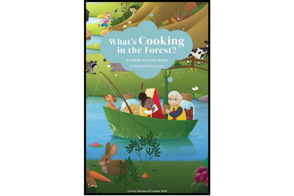 Cover of the free activity book on Canada’s Food Guide for preschoolers