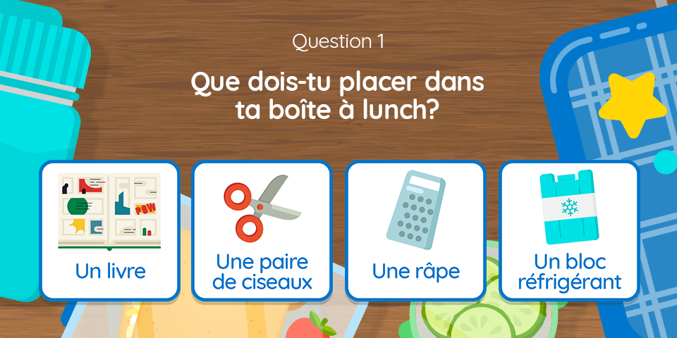 Une formidable boîte à lunch Quiz