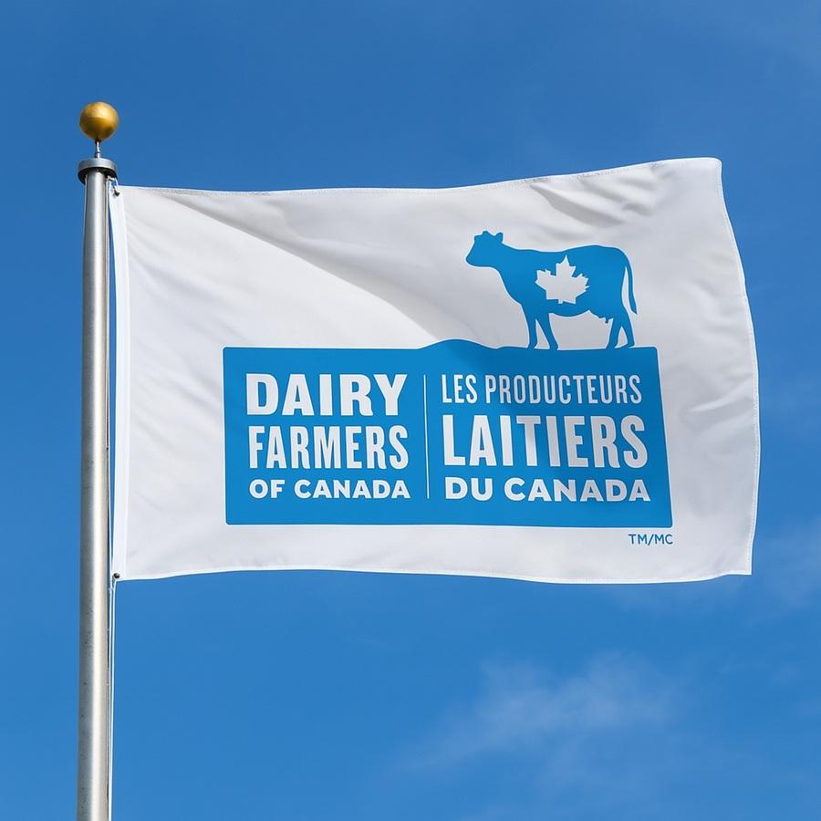 Dairy Farmers of Canada Flag mock-up