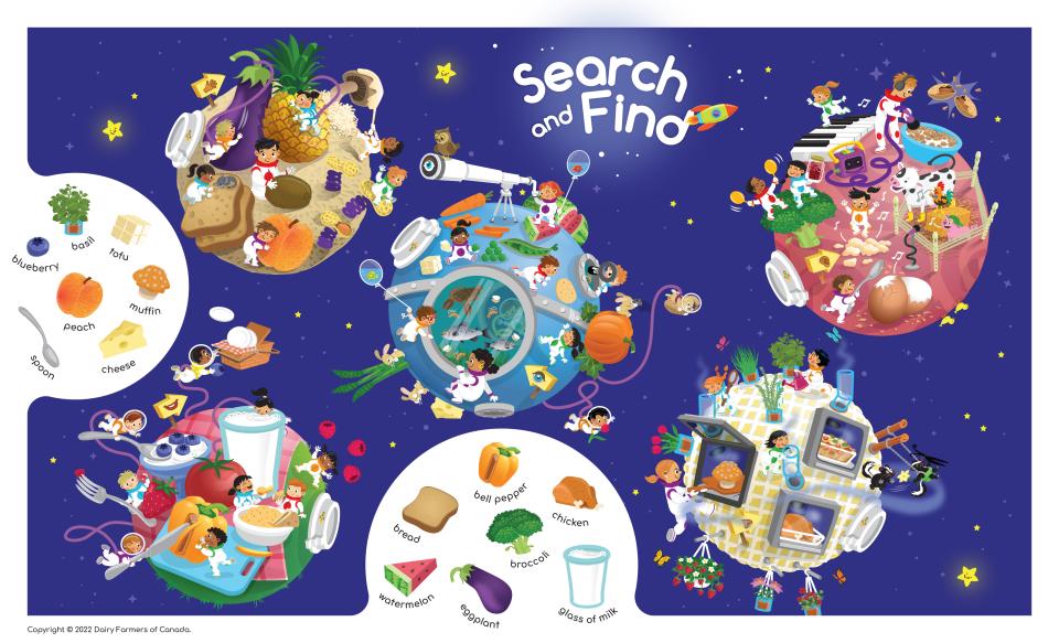 Search and Find printable game - Space Mission 