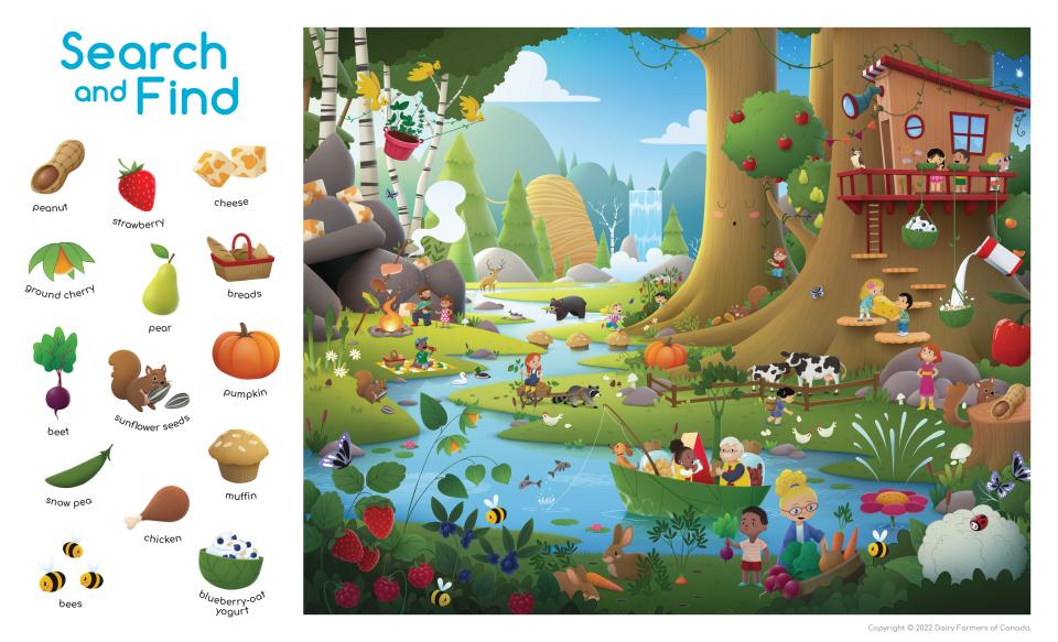 Search and Find printable game - Wonder Woods