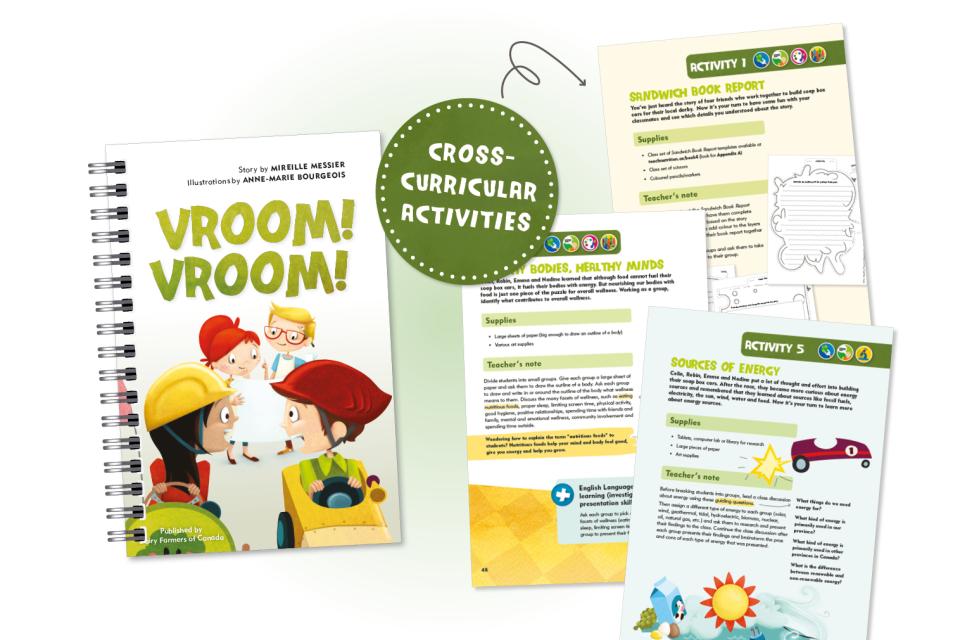 Free read aloud book and cross-curricular activities to help students in grade 4 learn that food is fuel for their body.