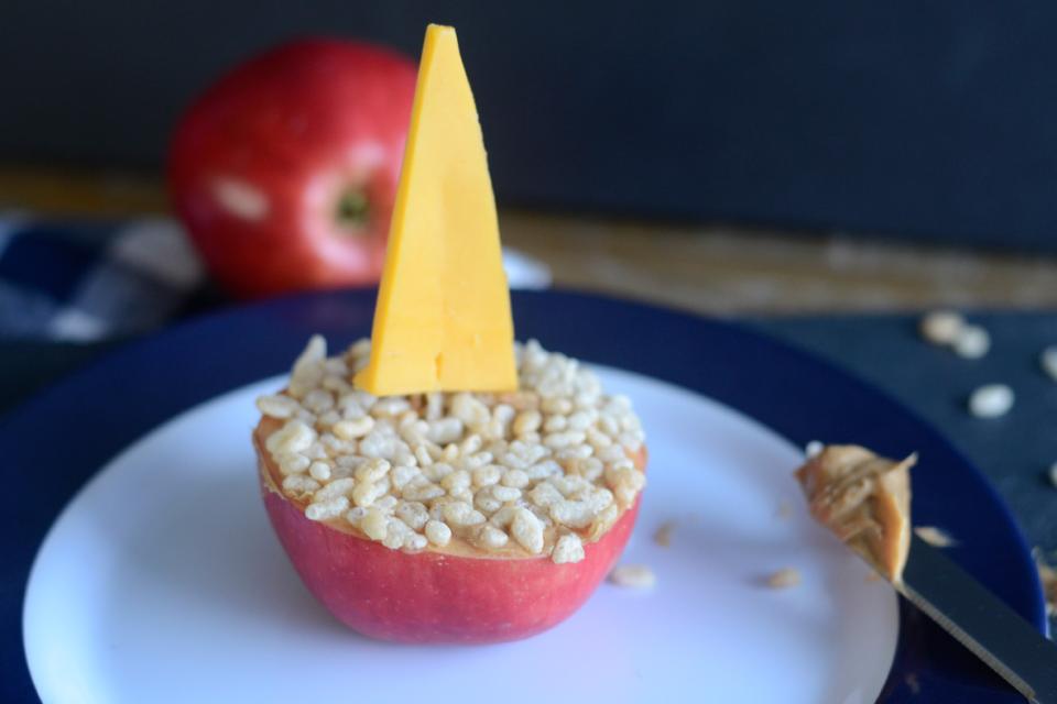 Apple Cheese Boat