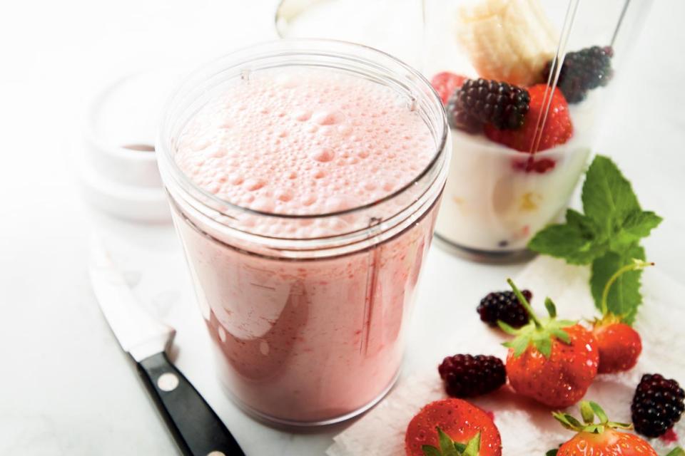 Smoothie in blender cup
