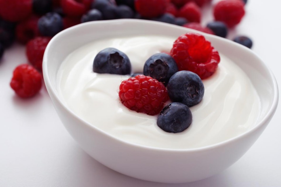 Yogourt and berries