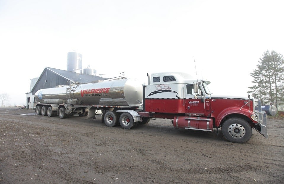 A milk truck