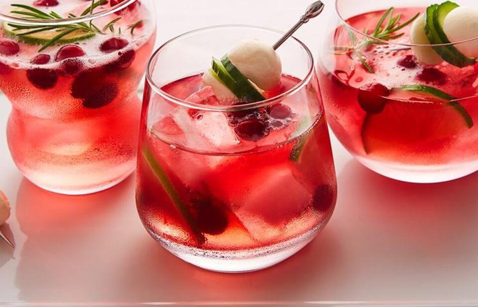 Cranberry & Bocconcini Gin Tonic