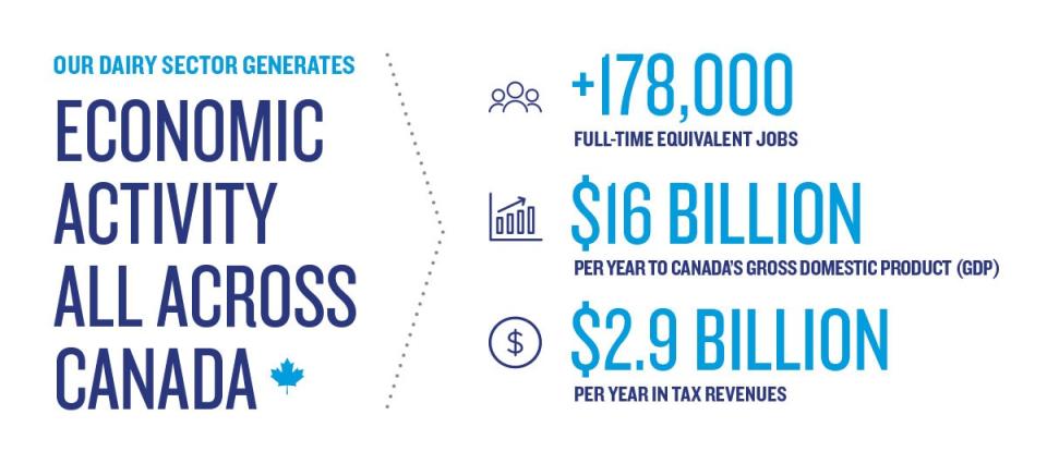 Dairy Sector Economy Infographic