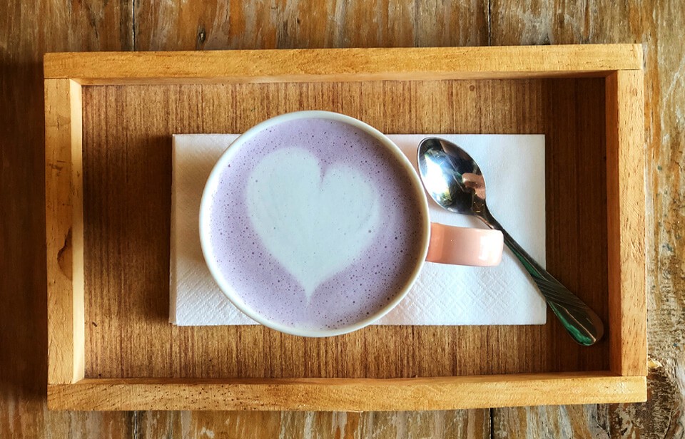 Taro latte 