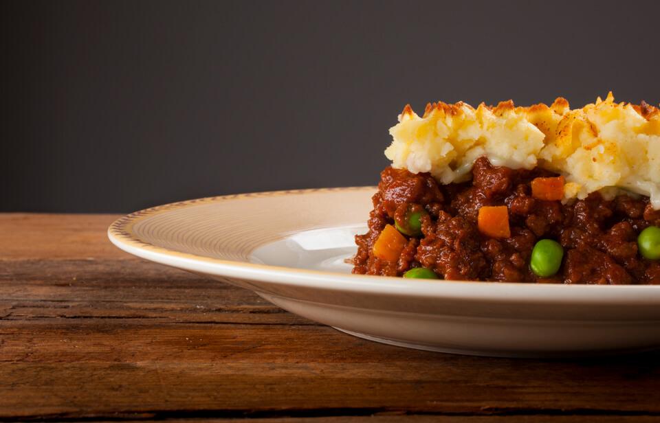 Shepherd’s pie can be made with leftovers 