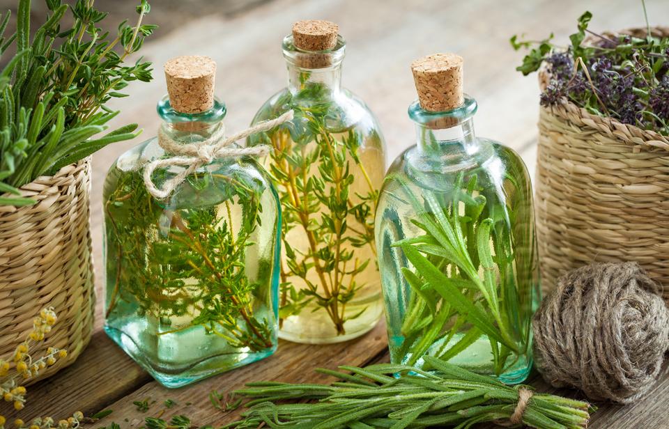Thyme and Rosemary infused in oil
