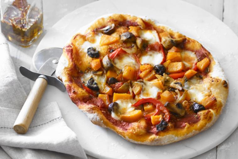 pizza-with-squash-and-mushroom-caponata