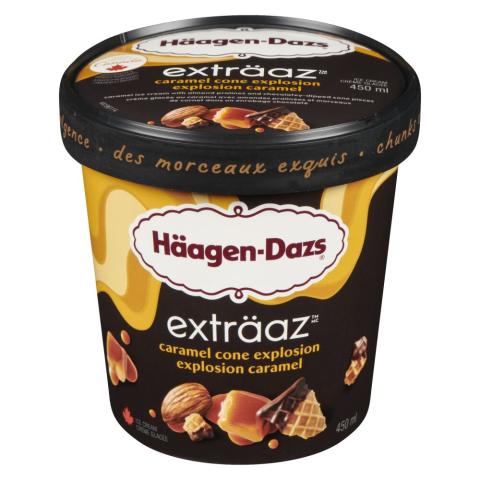 Häagen-Dazs クリームリキュール パブミラー Häagen-Dazs Caramel Cone Explosion Ice Cream 450ml | Canadian Goodness