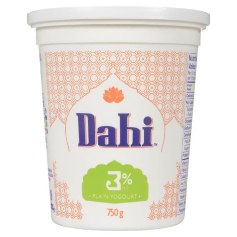 Khaas Dahi Plain Yogurt 3% M.F. 750G | Canadian Goodness