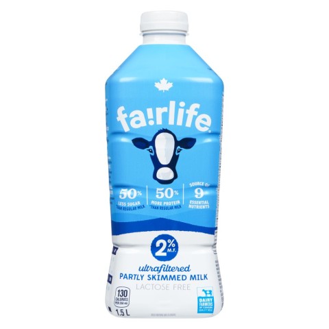 Fairlife Lactose Free Ultrafiltered Partly Skimmed Milk 2% M.F. 1.5L ...