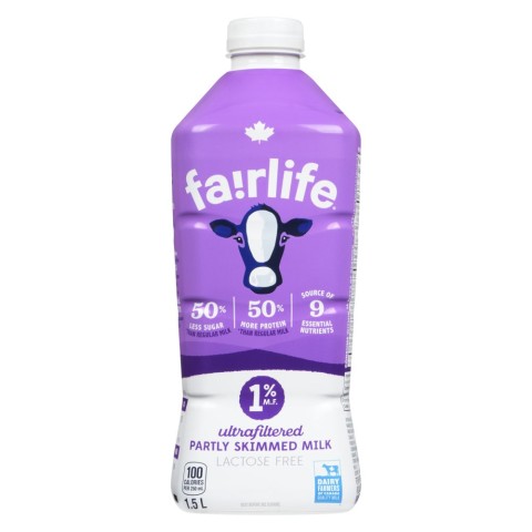 Fairlife Lactose Free Ultrafiltered Partly Skimmed Milk 1% M.F. 1.5L ...