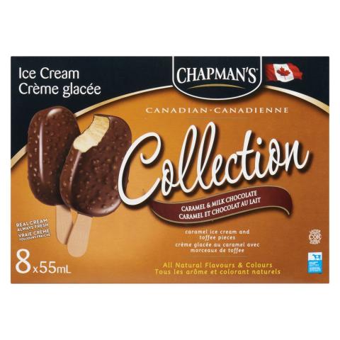 Chapman's Caramel & Milk Chocolate Ice Cream Ice Cream Bars