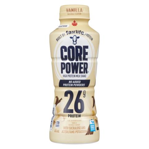 Core Power Vanilla Milkshake 1% M.F. 414ml | Canadian Goodness