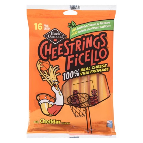 Cheestrings Coloured Cheddar Flavour Stringable Cheese 336g | Canadian ...
