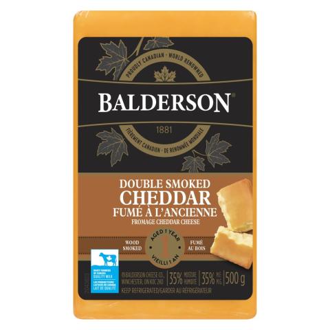 Balderson Double Smoked Cheddar Aged 1 Year 500g | Canadian Goodness